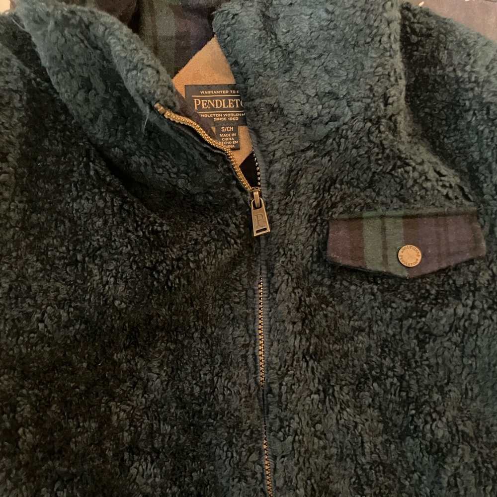 Pendleton Dark Fleece Teddy Jacket - image 4